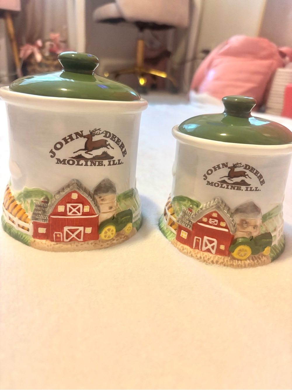 John Deere Ceramic Canister Set